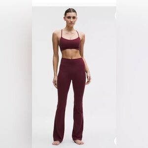 Lululemon High-Waist Flare Yoga Pants - Maroon size 4 28 inch length
